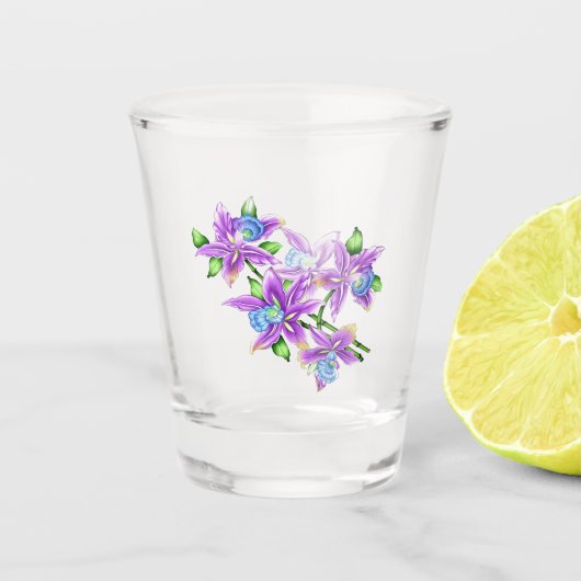 Blume Schnapsglas (Vorderseite)