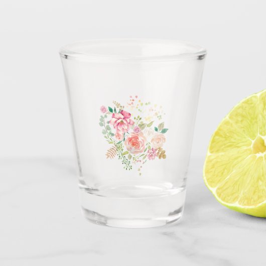 Blume Schnapsglas (Vorderseite)