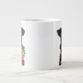 Blume Schnauzer Jumbo-Tasse (Vorderseite)