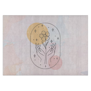 Blume Schneidebrett