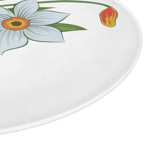 Blume Schneidebrett (Ecke)