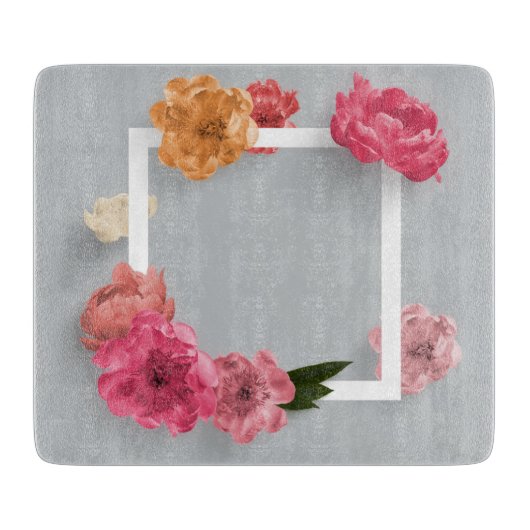 Blume Schneidebrett (Vorderseite)