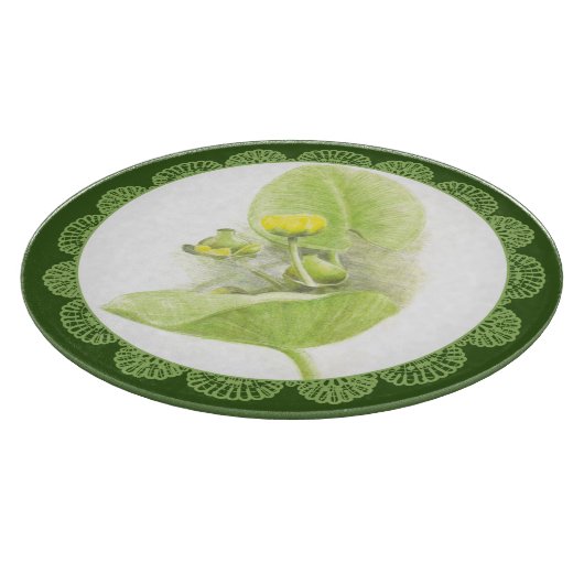 Blume Schneidebrett (Ecke)