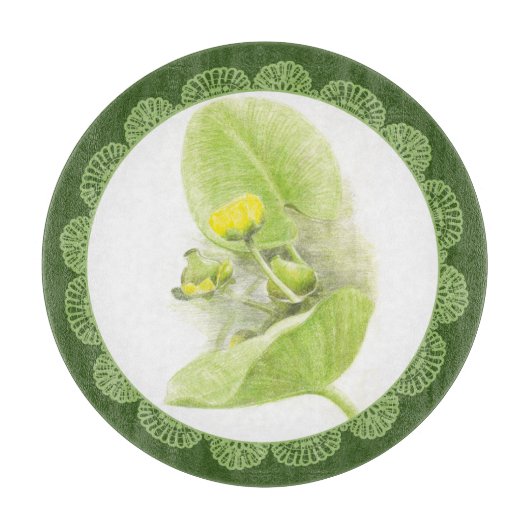 Blume Schneidebrett (Vorderseite)