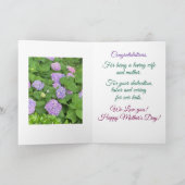 Blume, schöne Ehefrau, Muttertag, Karte (Innenseite)