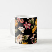 Blume schöne Muster nahtlos. Stoffstruktur Kaffeetasse (Vorderseite Links)