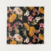 Blume schöne Muster nahtlos. Stoffstruktur Wandteppich (Vorderseite (Horizontal))