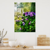 Blume - Schönes Hydrangea Poster (Küche)