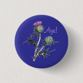 Blume schottischer Unabhängigkeit Pinback Button (Vorderseite)