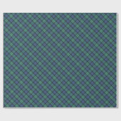 Blume Schottisches Tartan Geschenkpapier (Flach)