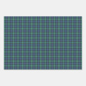 Blume Schottisches Tartan Geschenkpapier Set (Vorderseite 2)