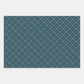Blume Schottisches Tartan Geschenkpapier Set (Vorderseite)