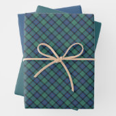 Blume Schottisches Tartan Geschenkpapier Set (Beispiel)