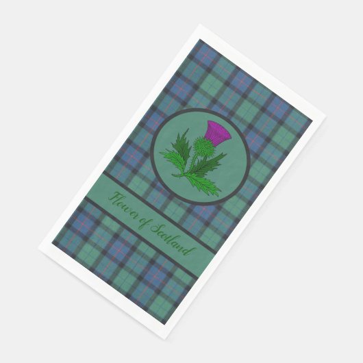 Blume Schottisches Tartan Serviette (Ecke)