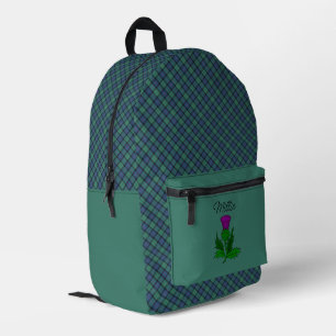 Blume Schottlands Clan Tartan Bedruckter Rucksack