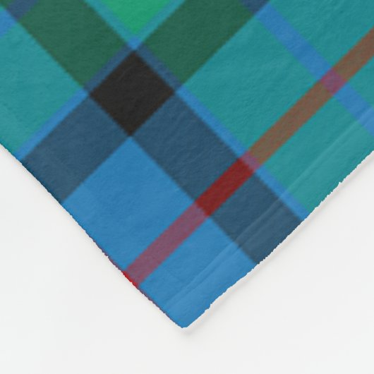 Blume Schottlands Kariert Fleecedecke (Ecke)