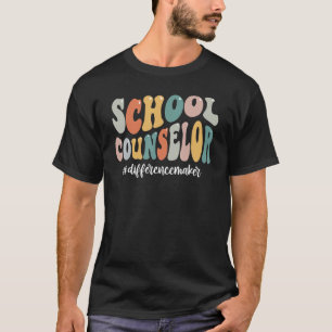 Blume Schulberater Groovy Retro Vintag zurück T-Shirt