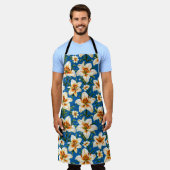 Blume Schürze (Getragen)