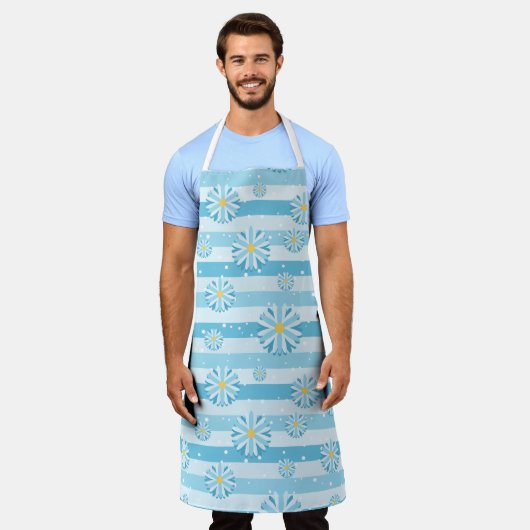 Blume Schürze (Getragen)