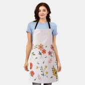 Blume Schürze (Getragen)