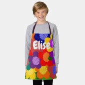 Blume Schürze (Getragen)