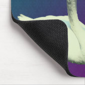 Blume Schwan und Hibiskus Mousepad (Ecke)