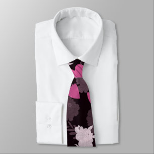 Blume schwarz krawatte