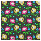 Blume Schwarz Stoff (Muster)