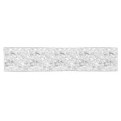 Blume, schwarz und weiß kurzer tischläufer (Horizontal)