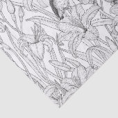 Blume, schwarz und weiß seidenpapier (Ausschnitt)
