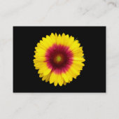 Blume schwarz visitenkarte (Rückseite)