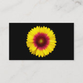 Blume schwarz visitenkarte (Rückseite)