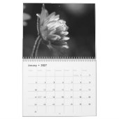 Blume Schwarz-Weiß-Fotografie Kalender (Jan 2027)