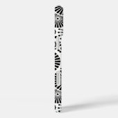 Blume Schwarz-Weiß-Vektor-Blumenmuster Case-Mate iPhone Hülle (Rückseite / Rechts)