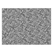 Blume Schwarz-weißes Design Tischdecke (Vorderseite (Horizontal))