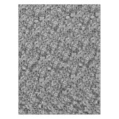 Blume Schwarz-weißes Design Tischdecke (Vorderseite)