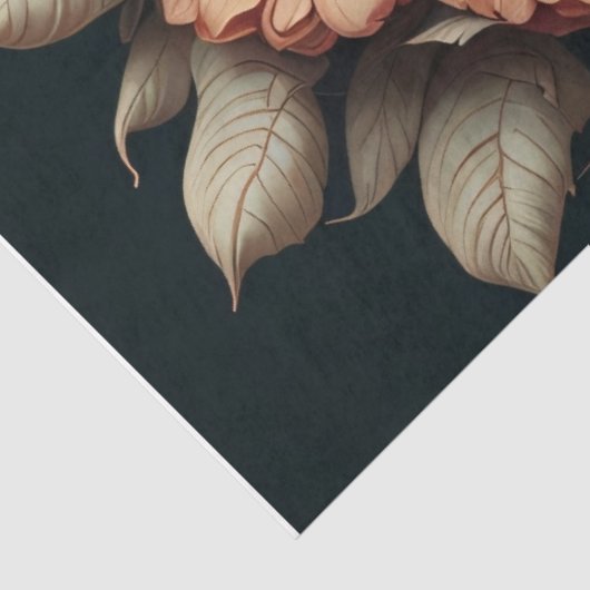 Blume schwarze Seite Tissue Paper Mousseline Seidenpapier (Ausschnitt)