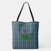 Blume Scottish Clan Tartan Tote Bag Tasche (Rückseite)