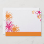 Blume Scribbles ・ Ankündigung Datum freihalten (Rückseite)