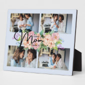 Blume Script-Liebe Mama 4 FotoCollage Fotoplatte (Seite)