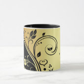 Blume Scrollwork "Klasse" der Abschluss-Tasse Tasse (Zentrum)