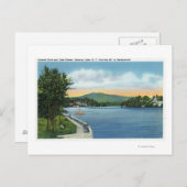 Blume See, Scarface Berg in Entfernung Postkarte (Vorne/Hinten)