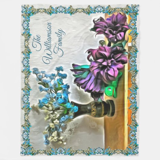 Blume Seide und Mais 2190 Fleecedecke (Vorderseite)