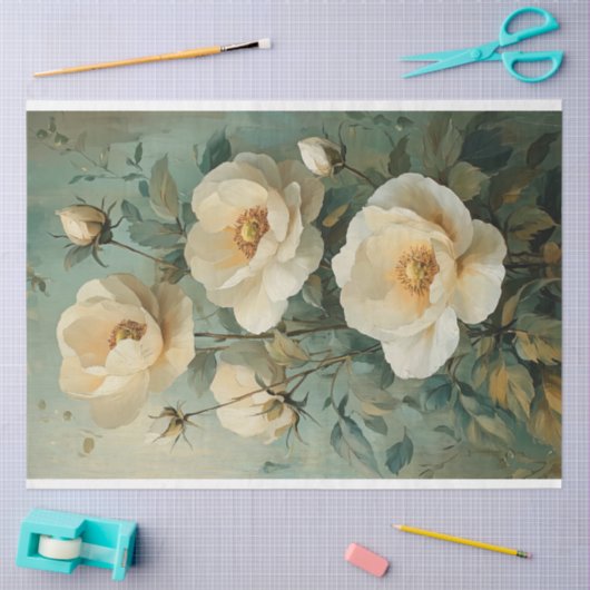 Blume Seidenpapier (Basteln)