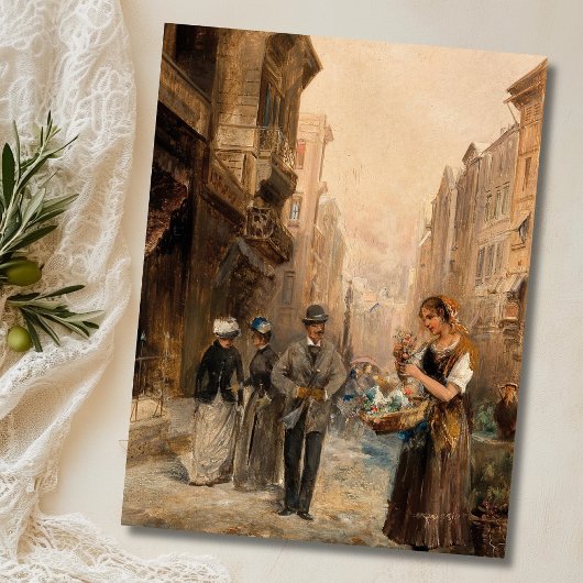Blume Seller - Emil Barbarini Postkarte