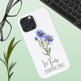Blume September Aster Case-Mate iPhone Hülle