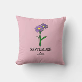 Blume September Aster Kissen