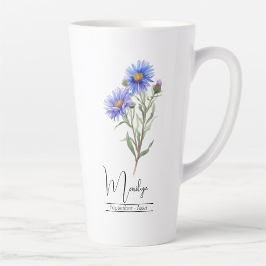 Blume September Aster Milchtasse (Rechts)