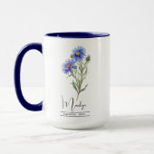 Blume September Aster Tasse (Links)
