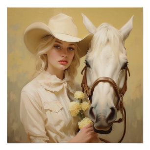 Blume Serenade: Cowgirl Wall Art Poster